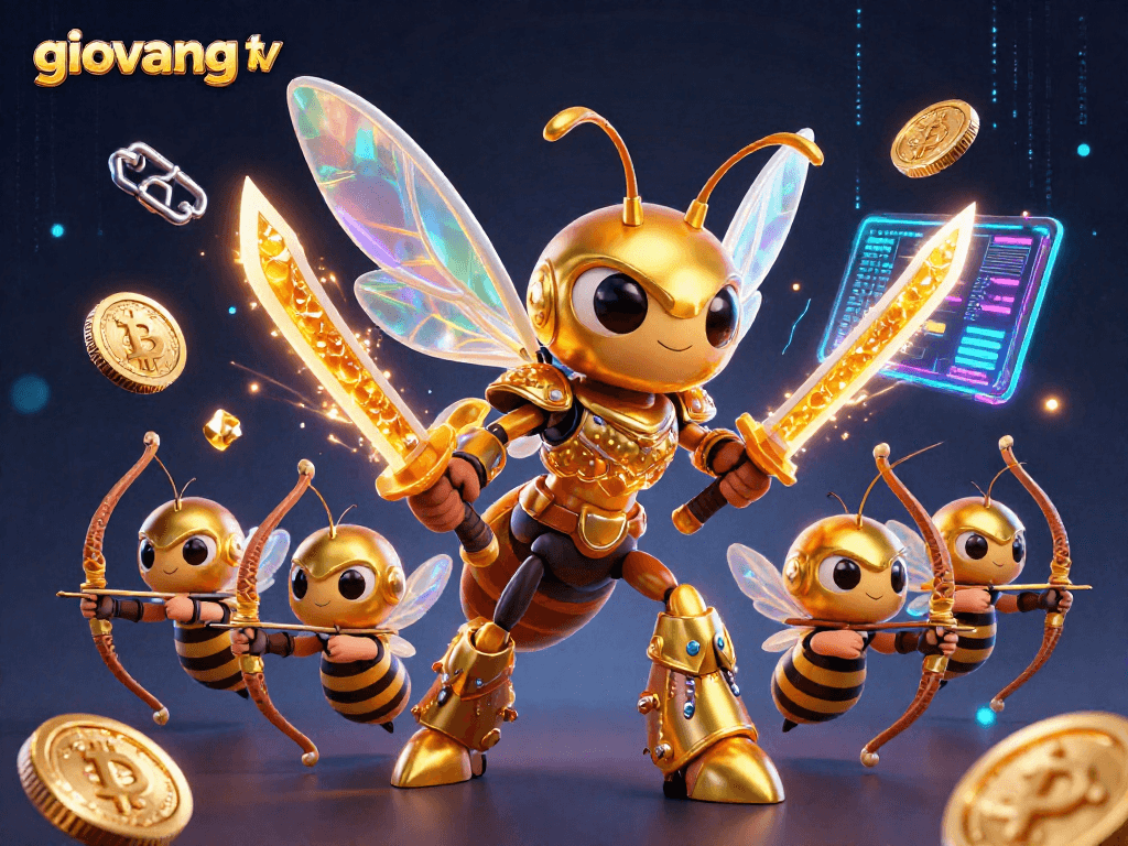 Experience thrilling matches on giovang tv with vibrant 3D characters and rich casino elements.