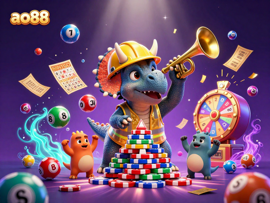 Engage in thrilling gameplay at ao88 with vibrant elements and characters celebrating victories!