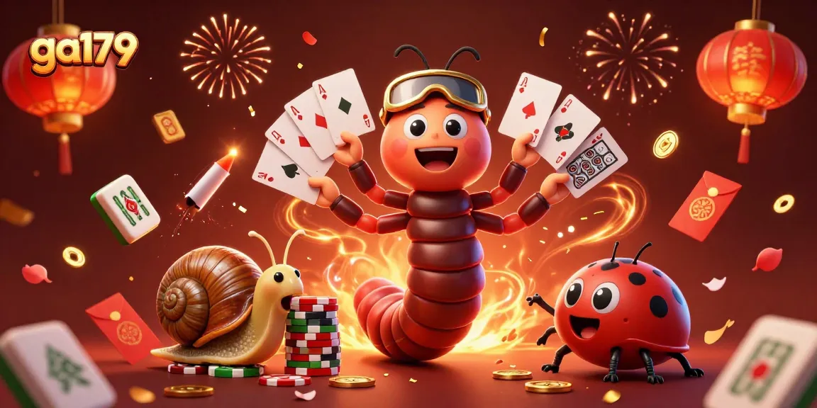 Engage with exciting gameplay at ga179 with a vibrant 3D casino scene animated with rich elements.