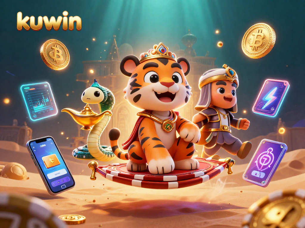 Experience thrilling action at kuwin casino with vibrant gaming designs featuring popular characters and crypto elements.