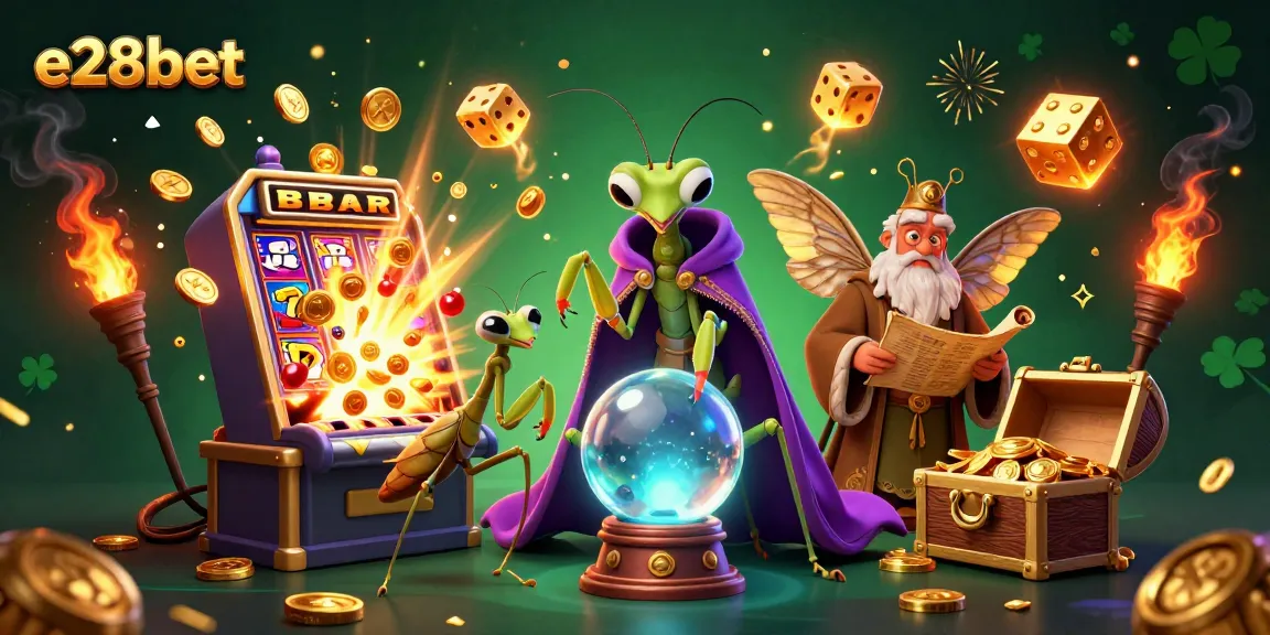 Experience thrilling gameplay with e28bet's vibrant 3D casino scene, showcasing rich characters and dynamic elements.