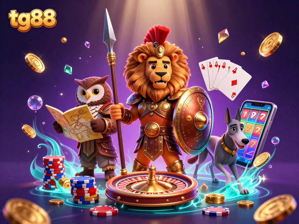 Play slots with tg88 while enjoying thrilling golden coin cascades and rich gaming elements.