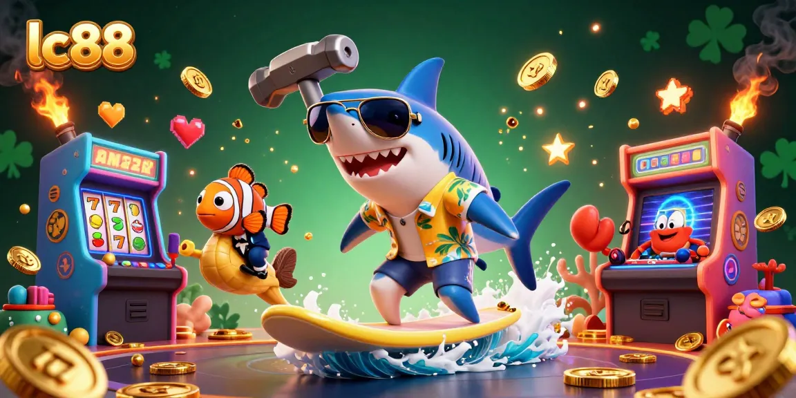 Experience the thrill at lc88 with a vibrant 3D casino scene filled with action and excitement.