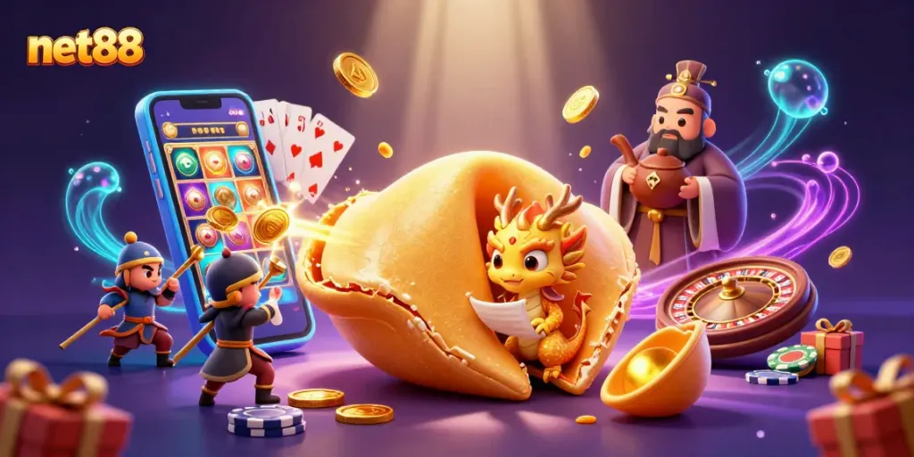 Engage with exciting net88 casino adventures through a vibrant, 3D illustration