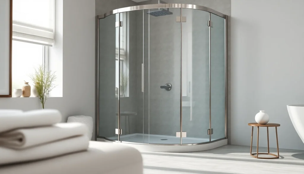 Duschkabine 80x80 in modernem Badezimmer mit elegantem Design und klarer Sicht.