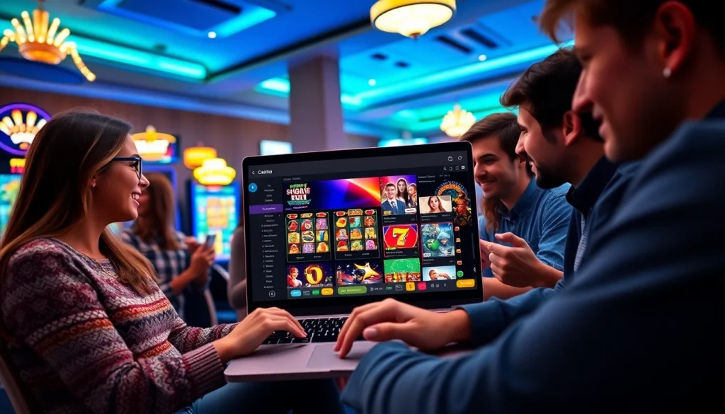 Exciting online gambling experience at stimmgewitter.org with diverse players enjoying vibrant games.