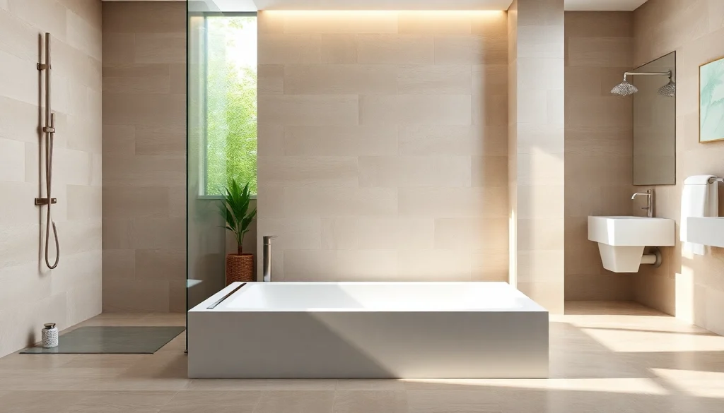 Explore stunning shower base shower designs in a modern, tranquil bathroom setting.