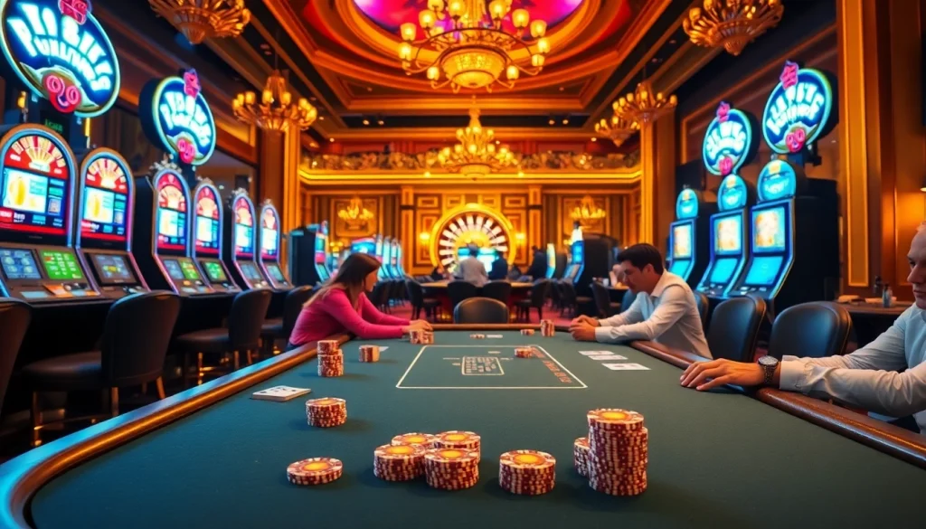 Experience thrilling gameplay at S8 with vibrant casino tables and engaging gambling action.
