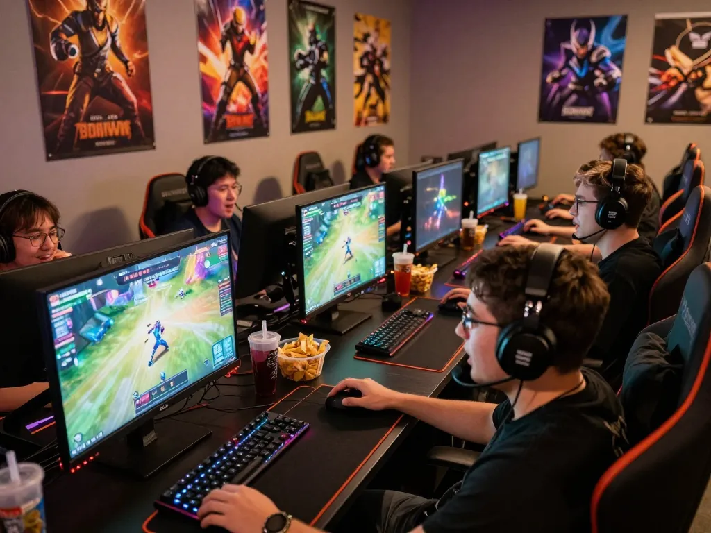 Engaging online gaming scene of players enjoying Bomwin with dynamic visual displays and vibrant atmosphere.