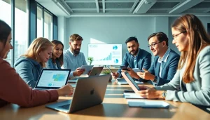 WPS Office 在现代工作空间中的协作，展示了生产力和团队合作。