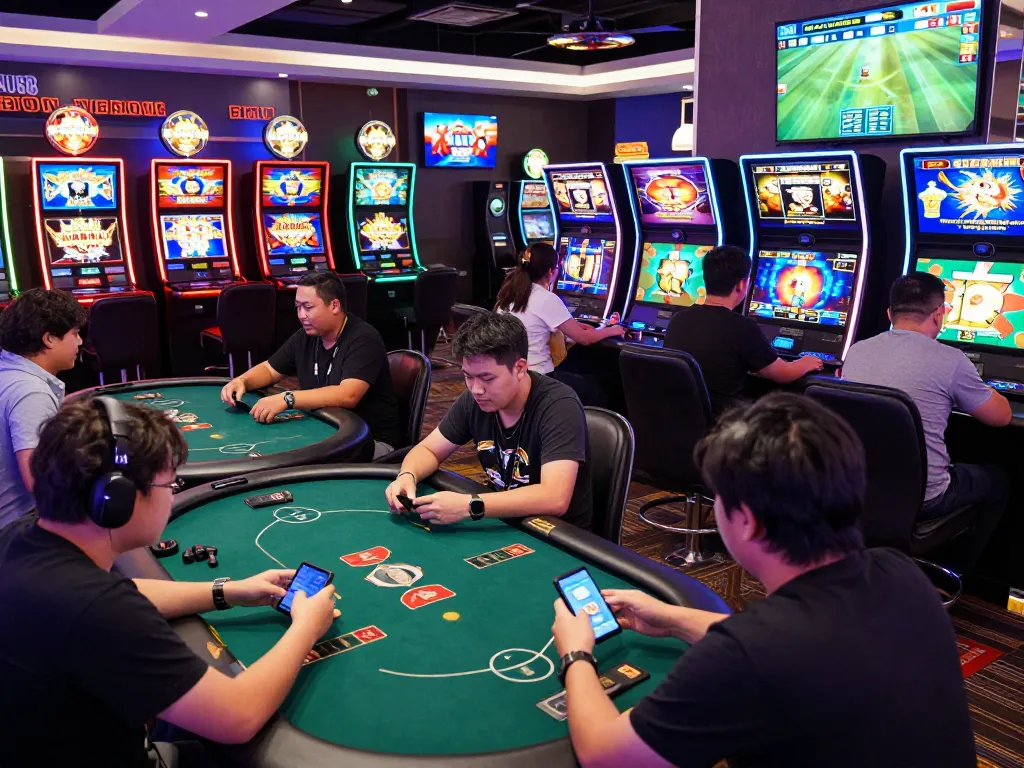 Engaging gaming experience at au88.com with players enjoying various games in a dynamic online casino.