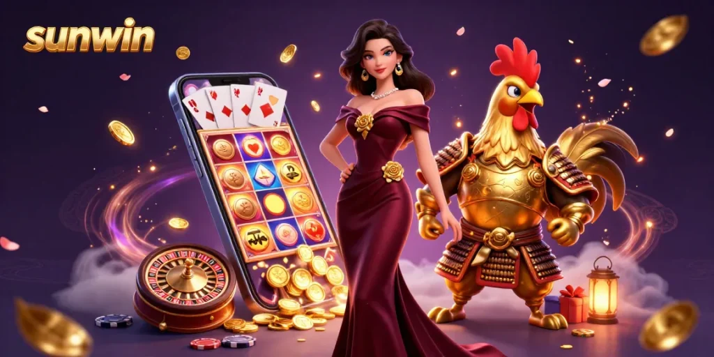 Experience the thrill of gaming at sunwin with a glamorous atmosphere and exciting casino elements