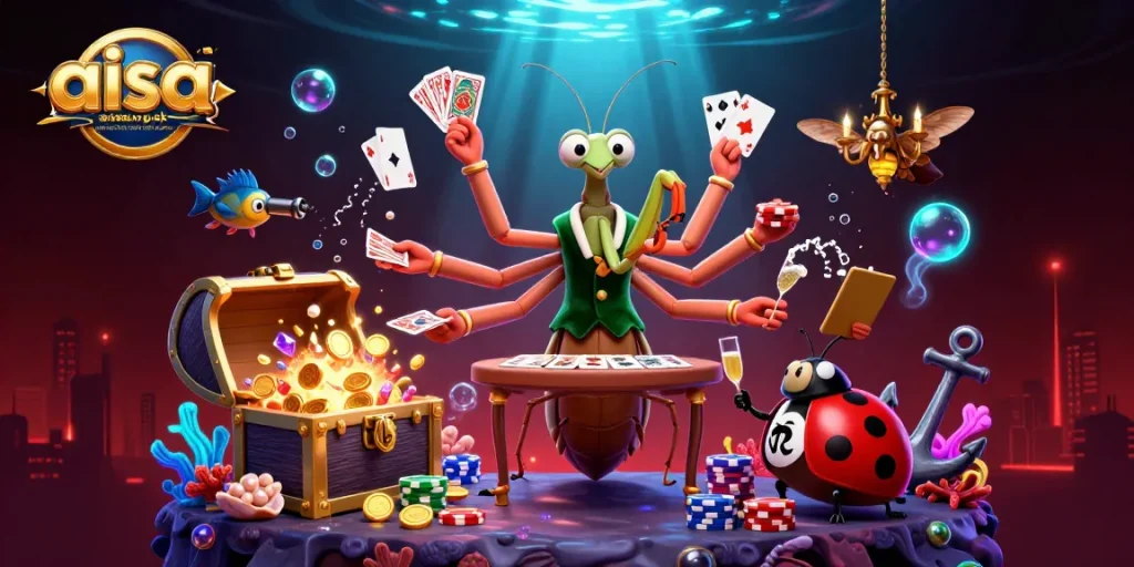 Experience a vibrant illustration with aisa.org.uk highlights the best credit card casinos featuring colorful elements from the casino world.