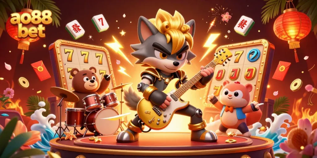 Experience thrilling ao88 bet action with vibrant casino characters and exciting game elements.