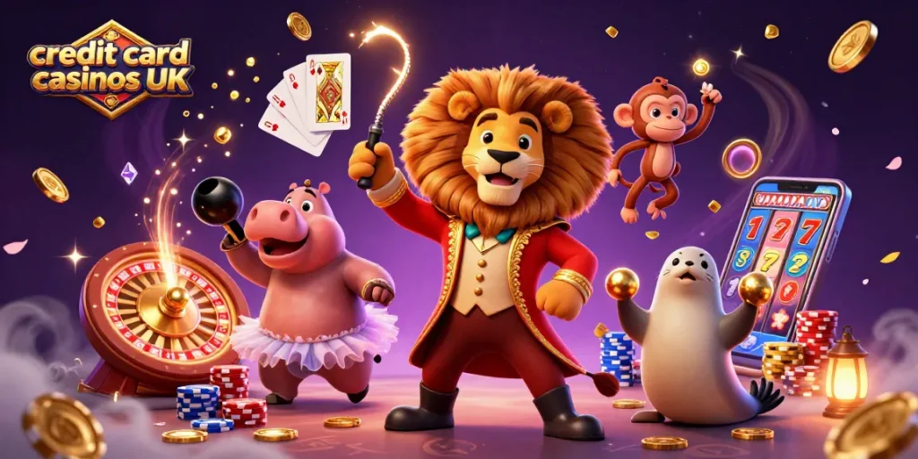 Experience the thrill of credit card casinos UK with vibrant characters and dynamic gaming elements