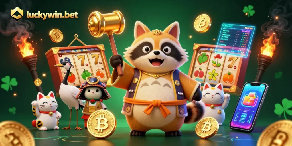 Experience thrilling gameplay with luckywin-bet, featuring vibrant characters and dynamic casino elements!